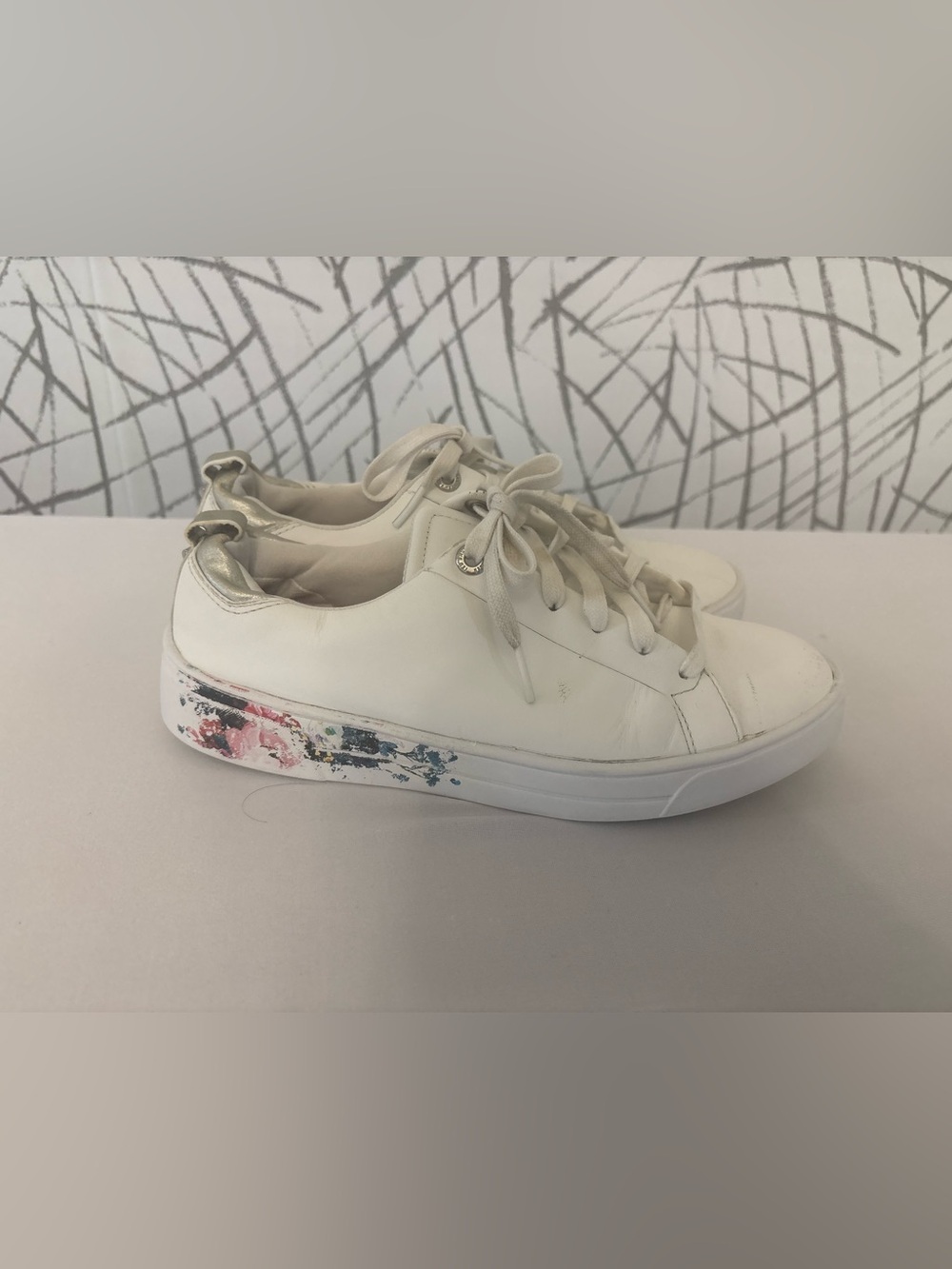 Ted Baker Roully White Leather Sneakers